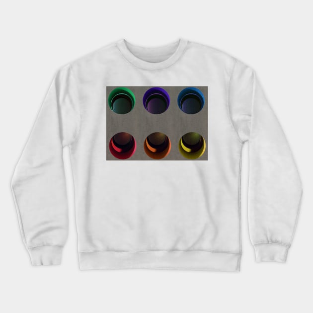 Painted Pigeon Holes Crewneck Sweatshirt by ninasilver